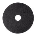 3M Low-Speed Stripper Floor Pad, 12" Diameter, Black, PK5, 5PK 7200